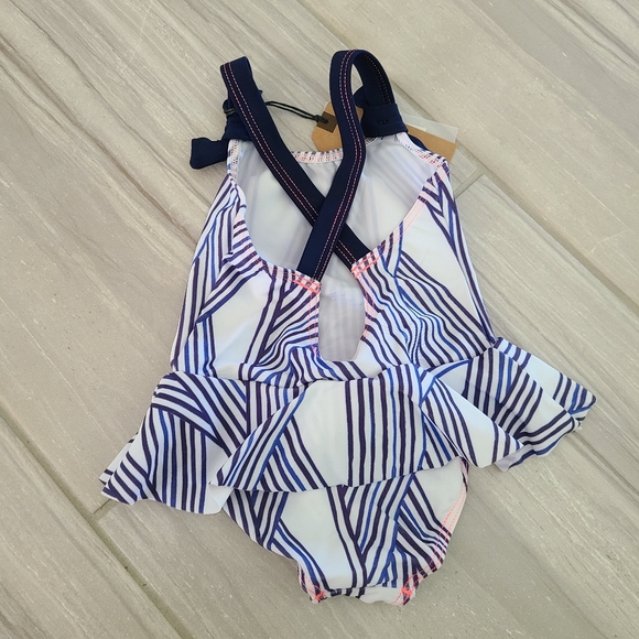 French Toddler Girls bathing suit - Jean Bourget - Picture 4 of 6